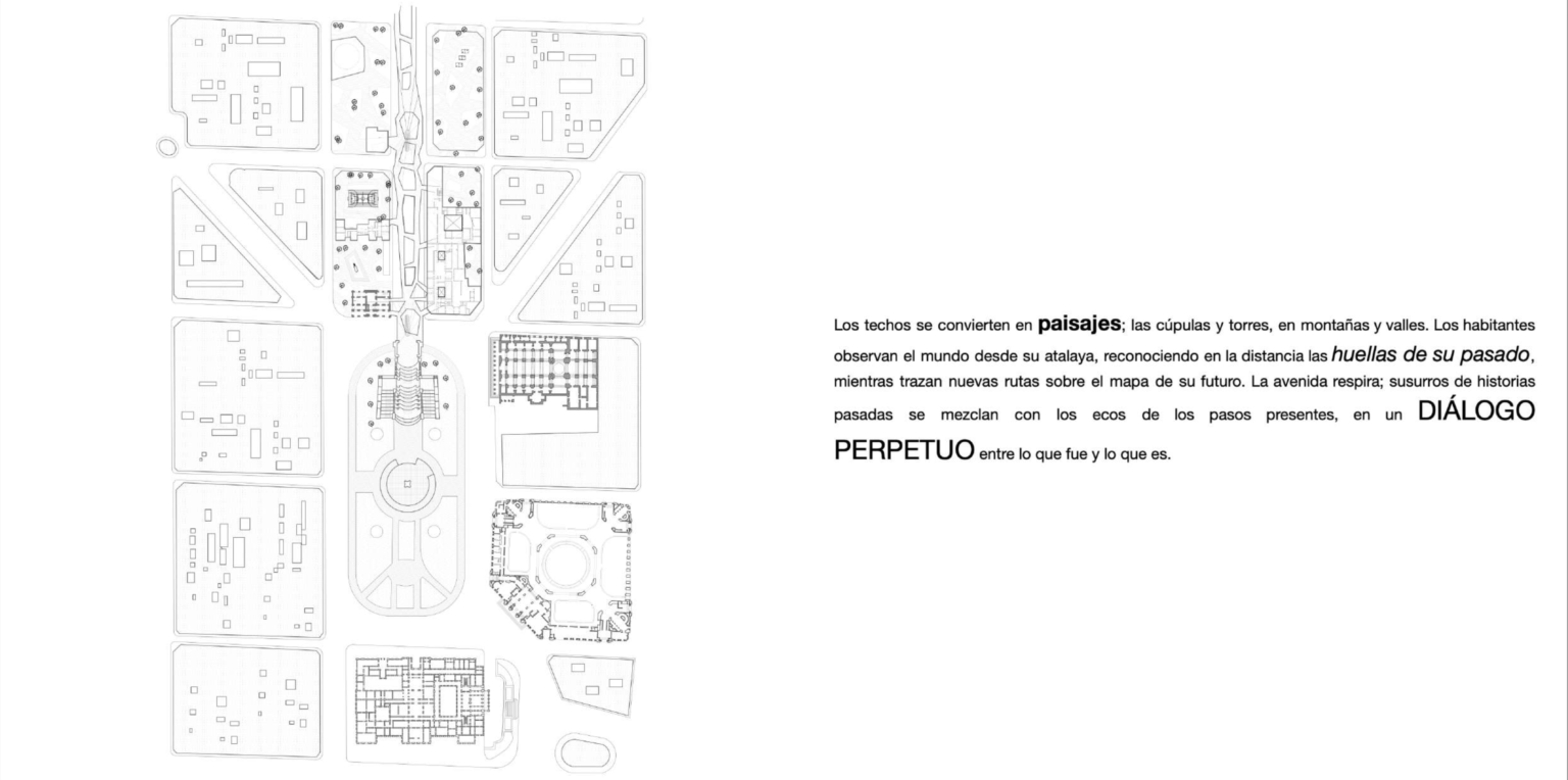 Sinfonia urbana entre cupulas y pasarelas